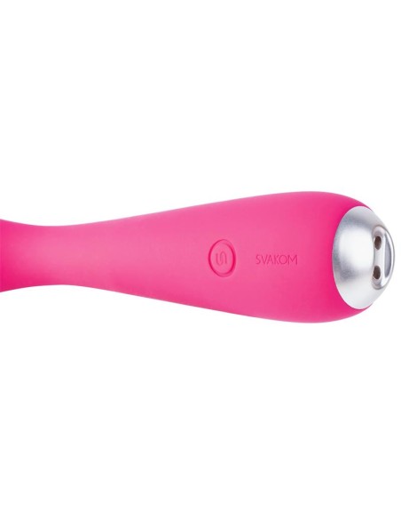 Iris Vibrador Punto G USB Silicona Rojo Ciruela