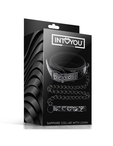 Collar con Correa Sapphire Cuero Vegano