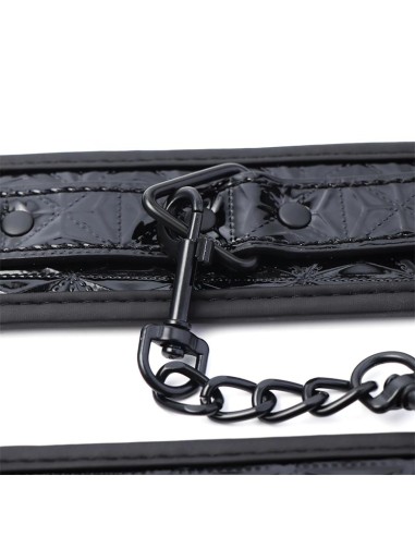 Esposas para Muneca Ajustable Sapphire Cuero Vegano