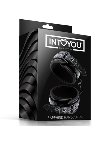 Esposas para Muneca Ajustable Sapphire Cuero Vegano