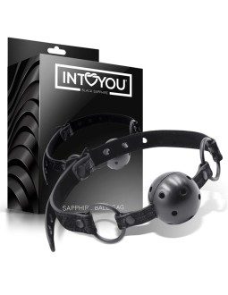 Mordaza de Bola Transpirable Sapphire Cuero Vegano