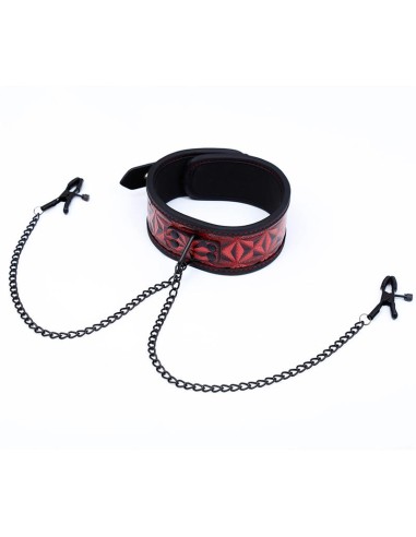 Collar con Pinzas para los Pezones Diamond Cuerpo Vegano