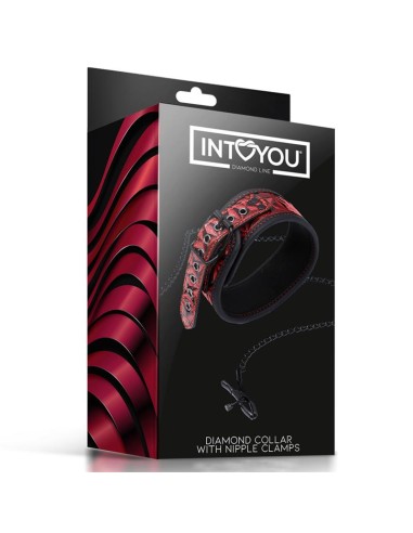 Collar con Pinzas para los Pezones Diamond Cuerpo Vegano