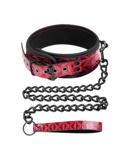 Collar con Correa Ajustable Diamond Cuero Vegano 2