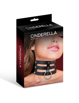 Collar Ancho con Aro Cuero Vegano Talla unica 2