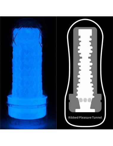 Masturbador Masculino Lumino Luz Azul