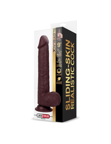 Slidy Dildo Realista Dual Layer Retractil y Orientable 9