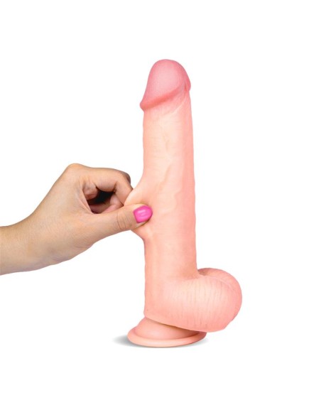 Slidy Dildo Realista Dual Layer Retractil y Orientable 9