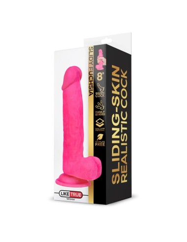 Slidy Dildo Realista Dual Layer Retractil y Orientable 8
