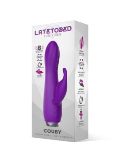 Couby Silicone Rabbit Purple Vibrator 2