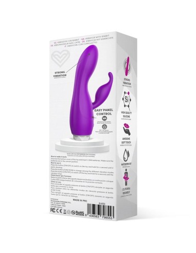Couby Silicone Rabbit Purple Vibrator