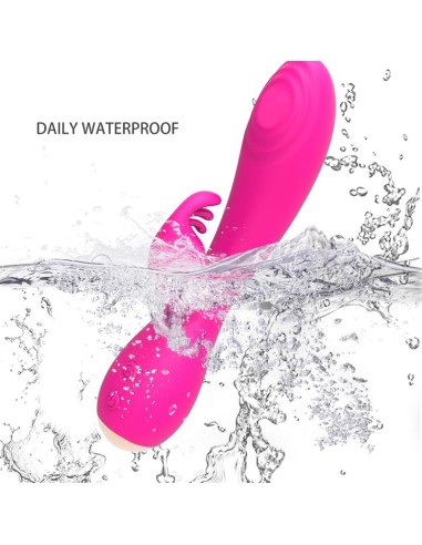 Conejito Vibrador Magic Stick con Pulsacion Fucsia