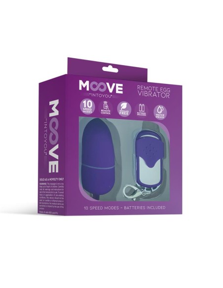 Huevo Vibrador con Contol Remoto Tamano Mediano Purpura