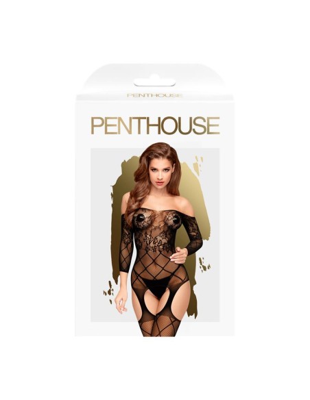 Bodystocking Top Notch Negro