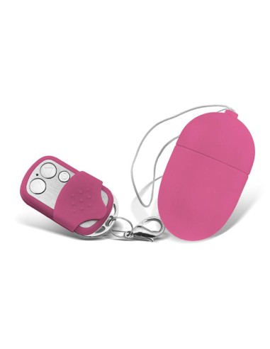 Huevo Vibrador con Control Remoto Tamano Mediano Rosa