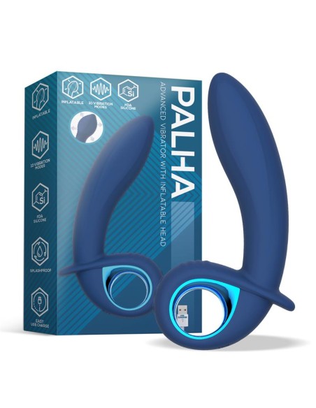 Vibrador Alpha Advanced con Funcion de Inflado y Vibracion USB Silicona
