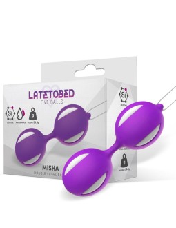 Misha Bola de Kegel Doble Silicona Purpura
