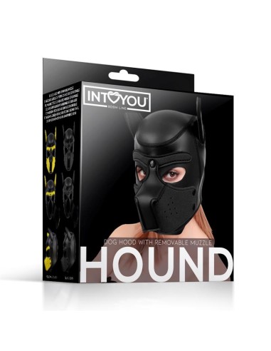 Hound Mascara de Perro Neopreno Hocico Extraible Negro Talla unica