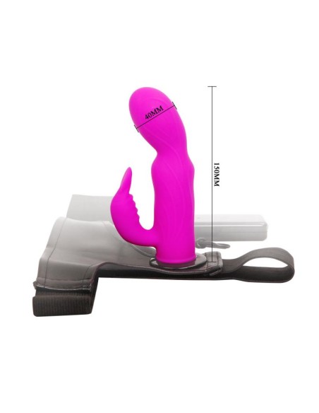 Baile Arnes con Dildo Purpura 15 cm
