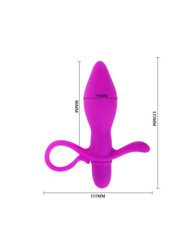 Plug Anal con Vibracion Taylor Color Purpura