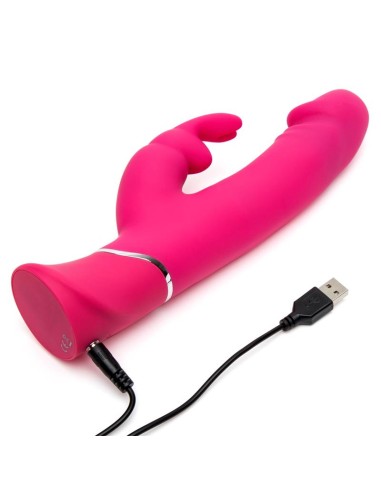 Vibrador Realistic Dual Density Rabbit Rosa