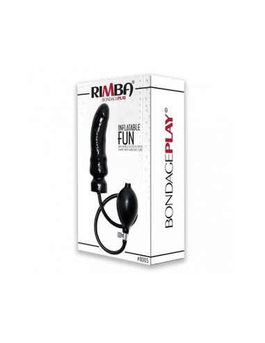 Dildo Inflable Latex Negro