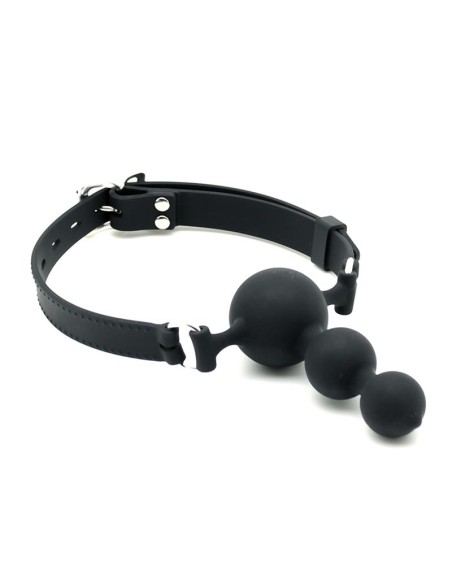 Rimba Latex Play Mordaza Con 3 Bolas