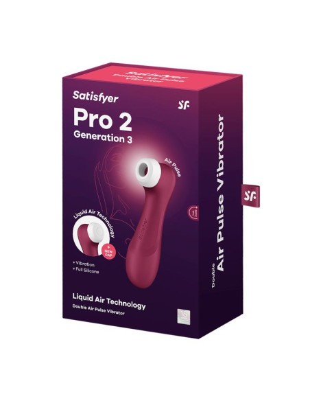 Pro 2 Gen 3 Liquid Air Technology Succion y Vibracion Wine Red Rojo Vino