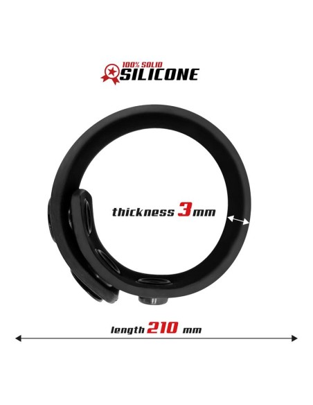 Anillo Pene Ajustable Silicona Solida 15 21 cm