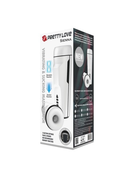 Sienna Masturbador Masculino con Vibracion Voz Sex Talk y Succion