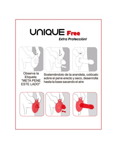 Preservativos Free Condoms sin Latex 3 Unidades