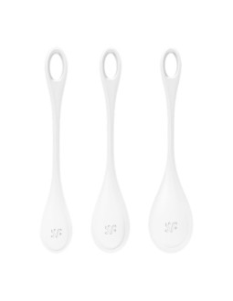 Set 3 Bolas Suelo Pelvico Yoni Power 1 Blanco