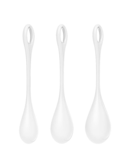 Set 3 Bolas Suelo Pelvico Yoni Power 1 Blanco