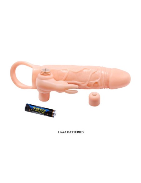 Brave Man Funda para el Pene con Vibracion 5cm