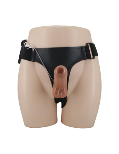 Arnes con Dildo Retractil con Vibracion