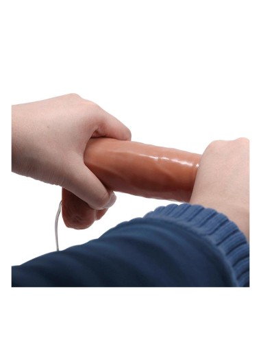 Arnes con Dildo Doble Retractil con Vibracion