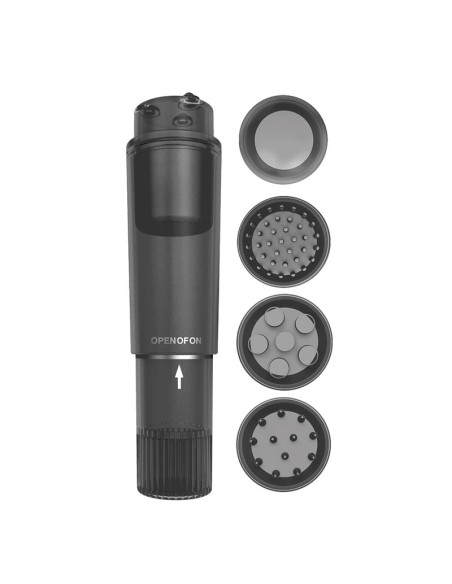 Heady Estimulador con 4 Cabezales Negro