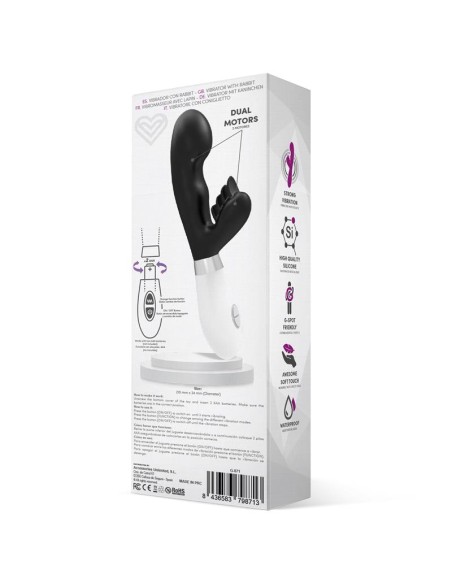 Sliper Vibrador Conejito Silicona Negro