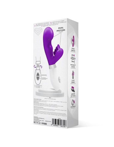 Sliper Vibrador Conejito Silicona Purpura