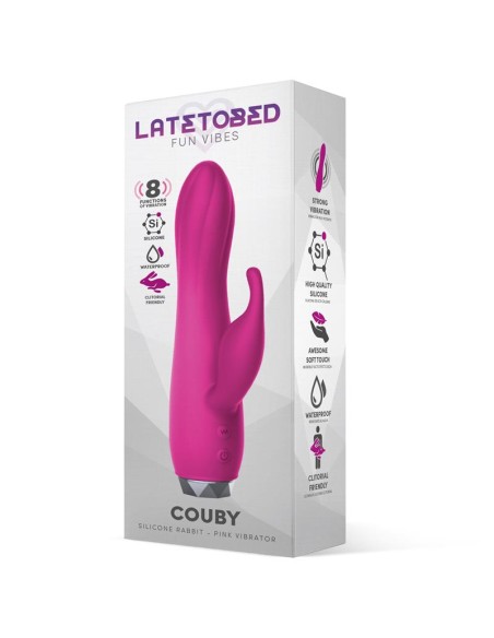 Couby Vibrador de Conejito Silicona Rosa