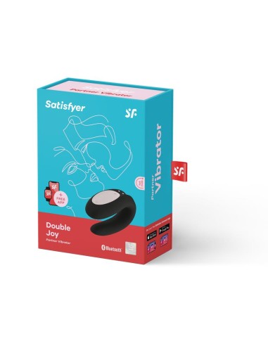 Vibrador para Parejas con APP Double Joy Negro