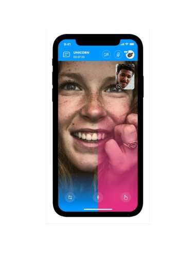 Vibrador para Parejas con APP Double Joy Negro