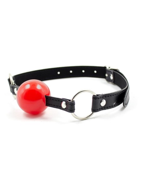 Mordaza de Bola Negro Rojo