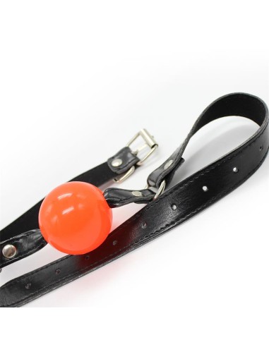 Mordaza de Bola Negro Rojo