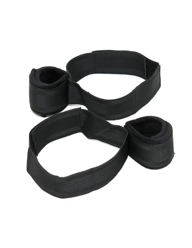 Esposas de Muslos y Manos Ajustables Negro