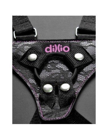 Arnes con Tirantes y Dildo 165 6 cm Rosa