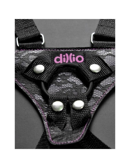 Arnes con Tirantes y Dildo 165 6 cm Rosa