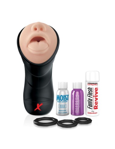 PDX Elite Masturbador Vibrador Deep Throat