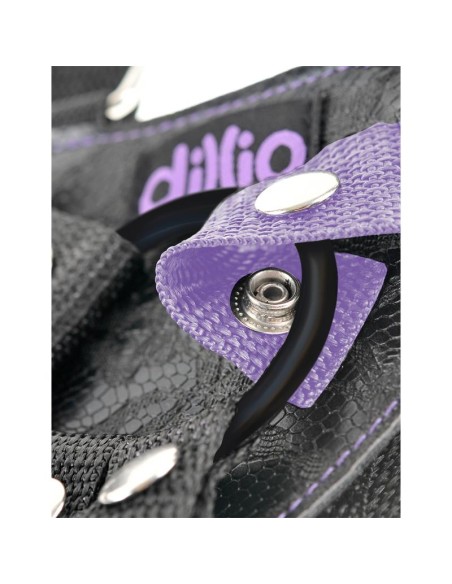 Dillio Arnes con Dildo de 19 cm Color Purpura