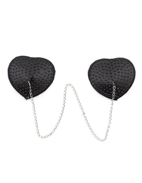 Pezoneras con Cadena de Metal Negro